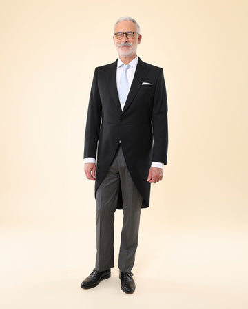 Casaco Fraque 100% Lã Virgem em Preto